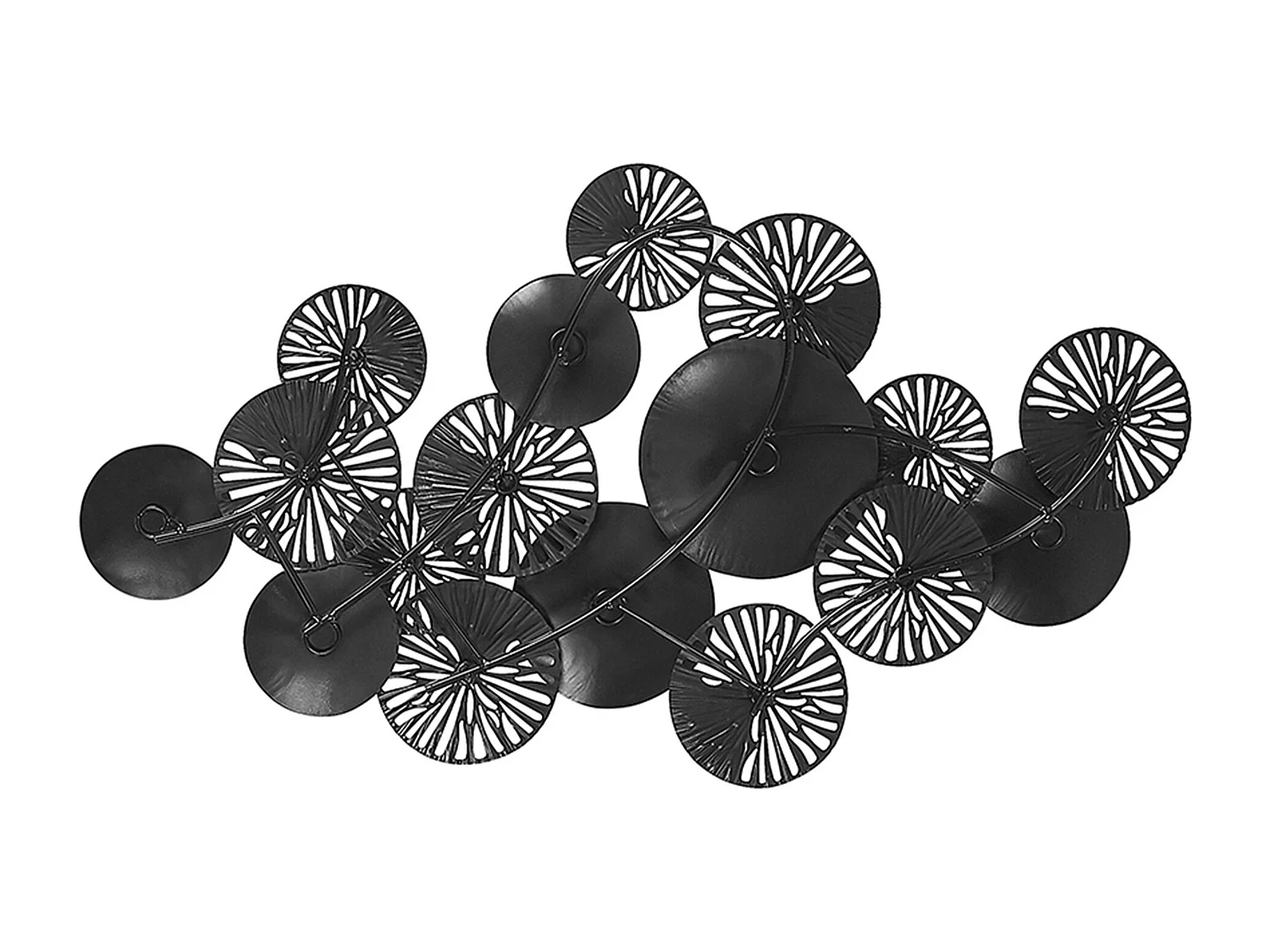 Wanddecoratie OSMIUM Metaal 50 cm Zilver