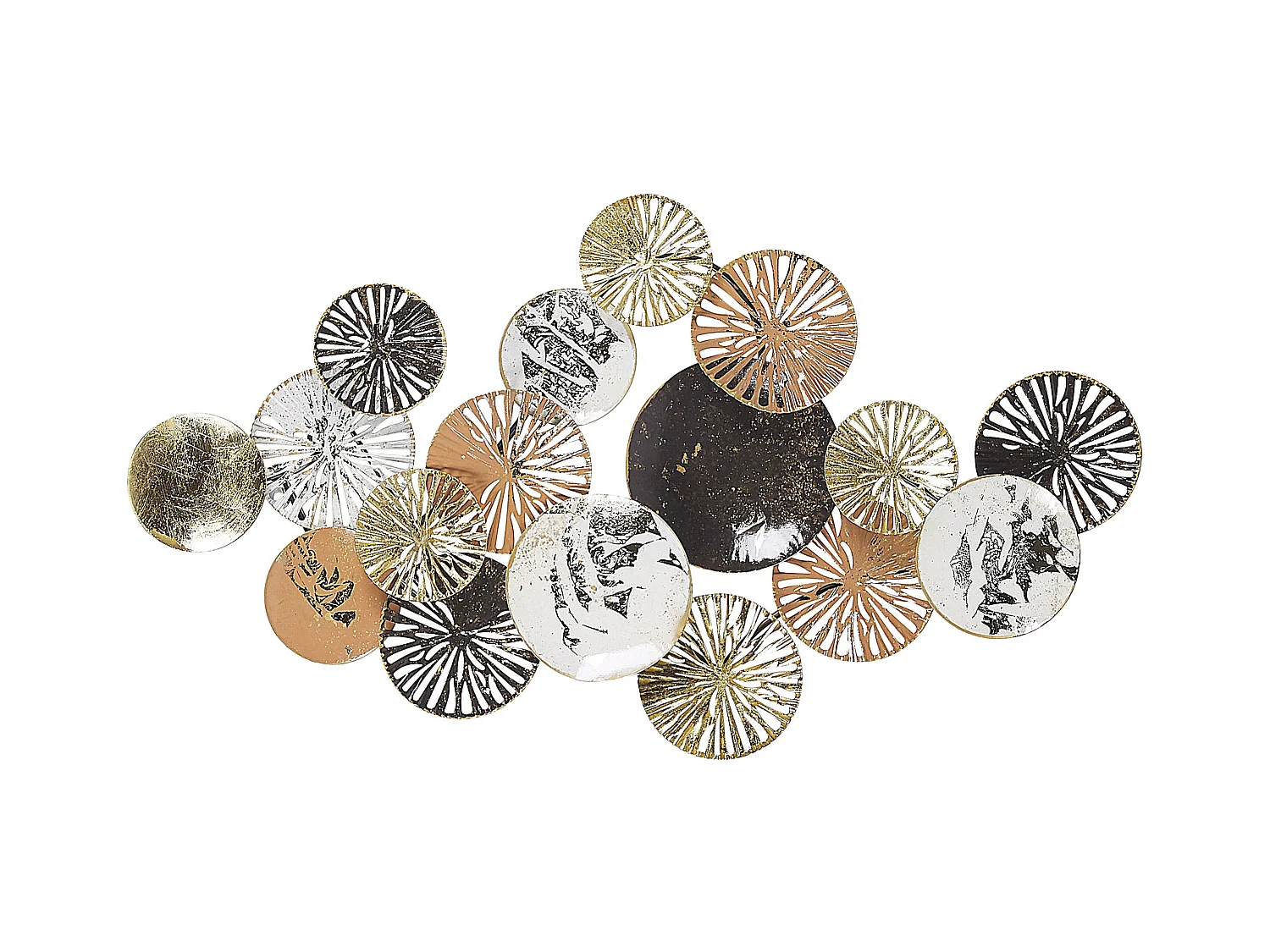 Décoration murale OSMIUM Métal 50 cm Argenté