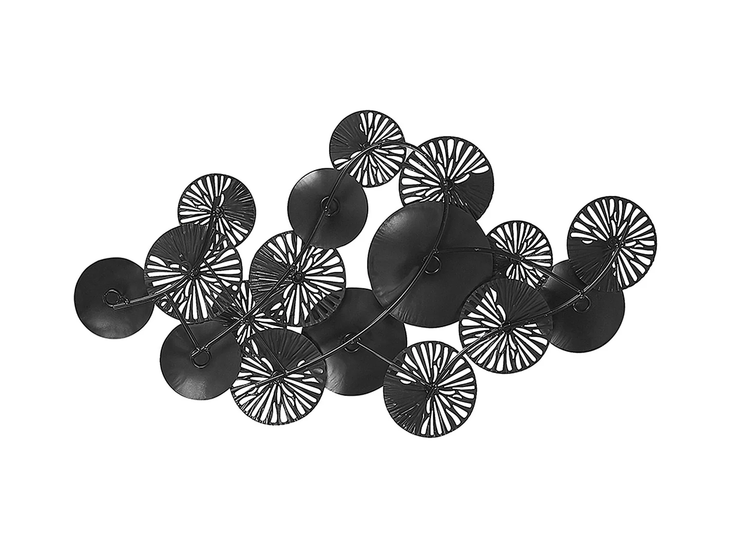 Décoration murale OSMIUM Métal 50 cm Argenté