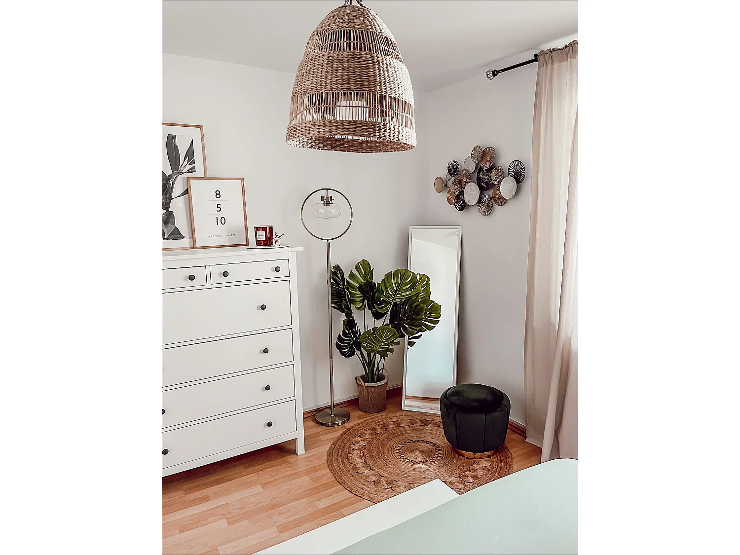 Wandobjekt OSMIUM Metall 50 cm Silber