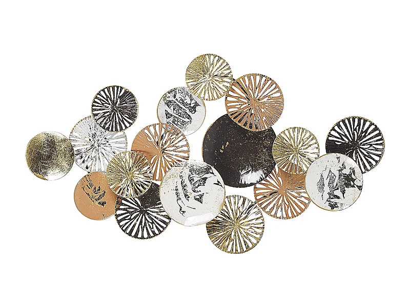 Décoration murale OSMIUM Métal 50 cm Argenté