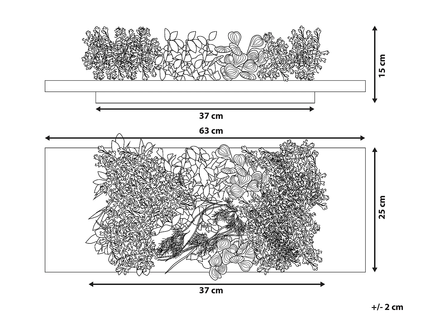 Décoration plante artificielle et bois OSMIA