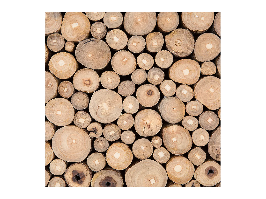 Décoration murale TWIG Teck 85 cm Marron clair