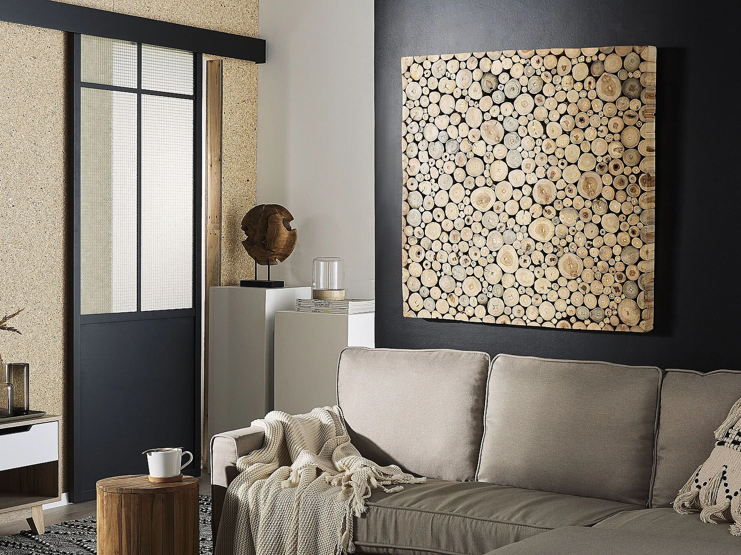 Decorazione da parete TWIG Legno 85 cm Marrone chiaro