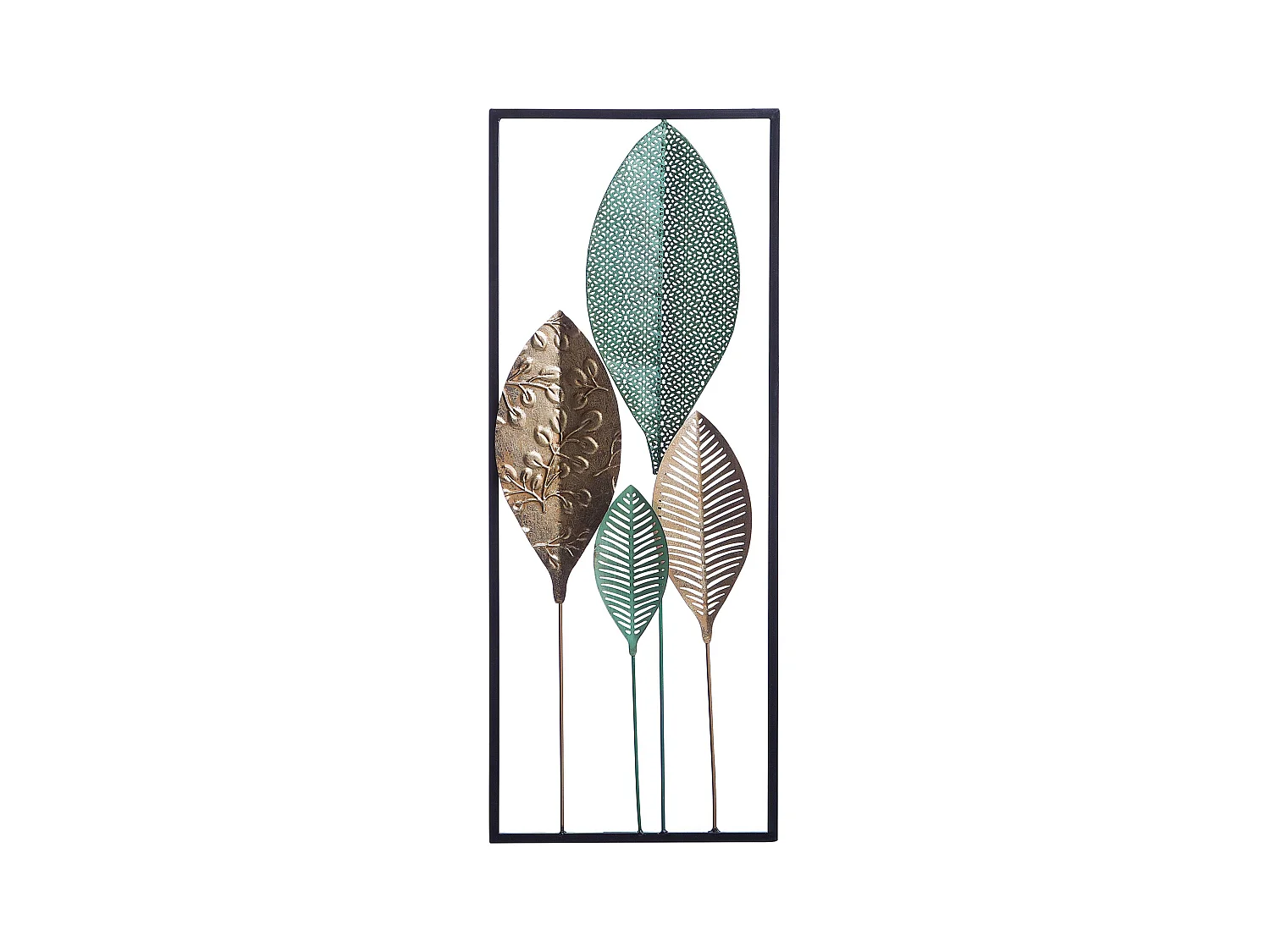 Décoration murale Feuille PLATINUM Métal 75 cm Multicolore