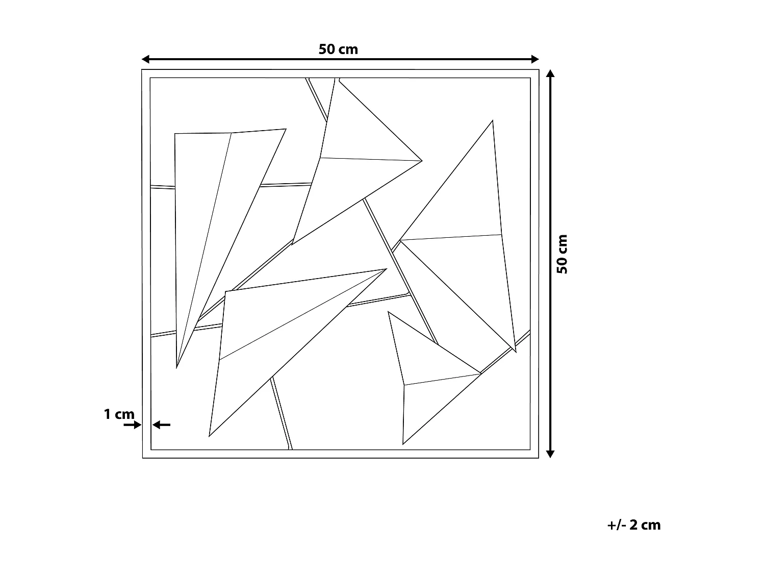 Decorazione da parete ZINC Metallo 50 cm Blu