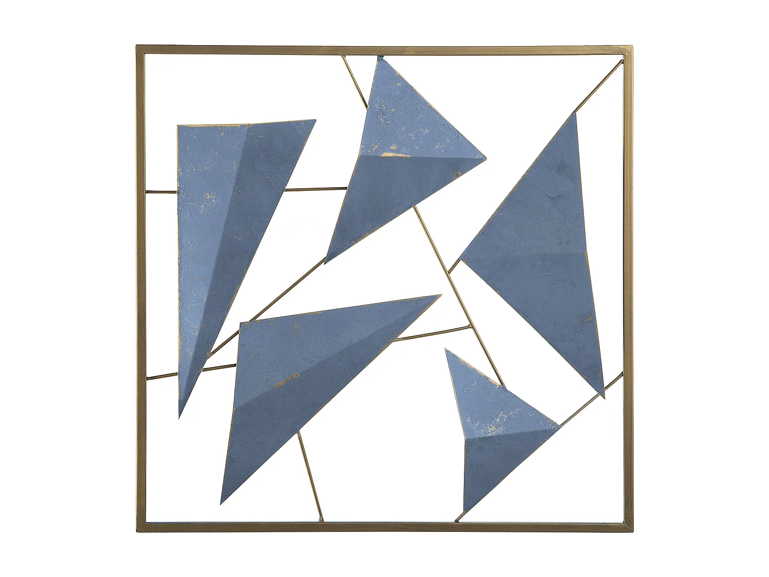 Dekoracja ścienna ZINC Metal 50 cm Niebieski