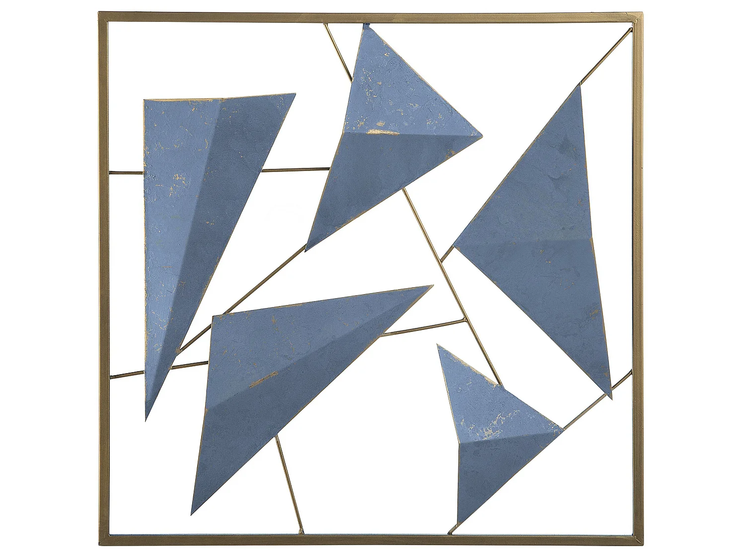 Wall Decor ZINC Metal 50 cm Blue