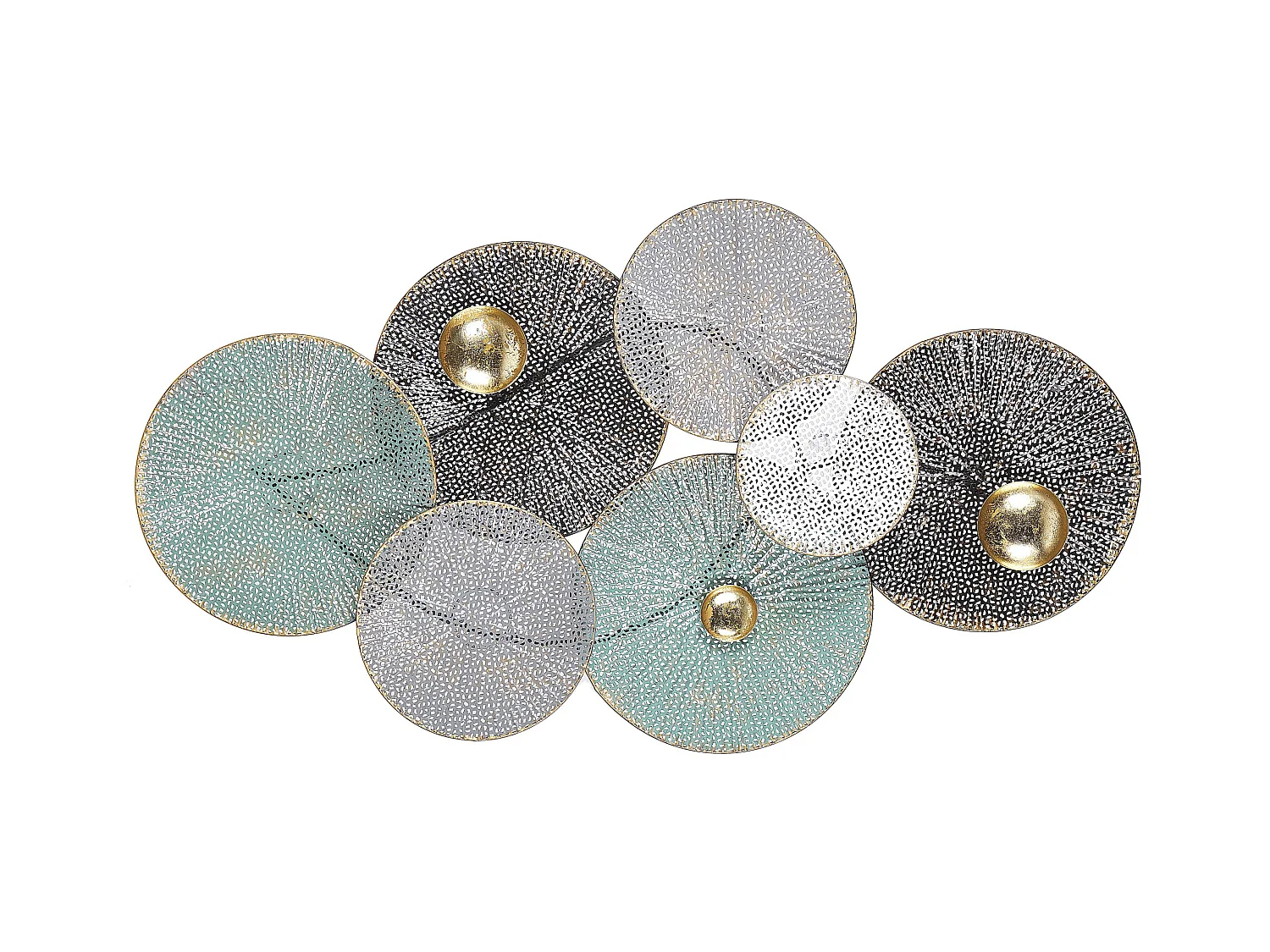 Décoration murale POLONIUM Métal 49 cm Multicolore