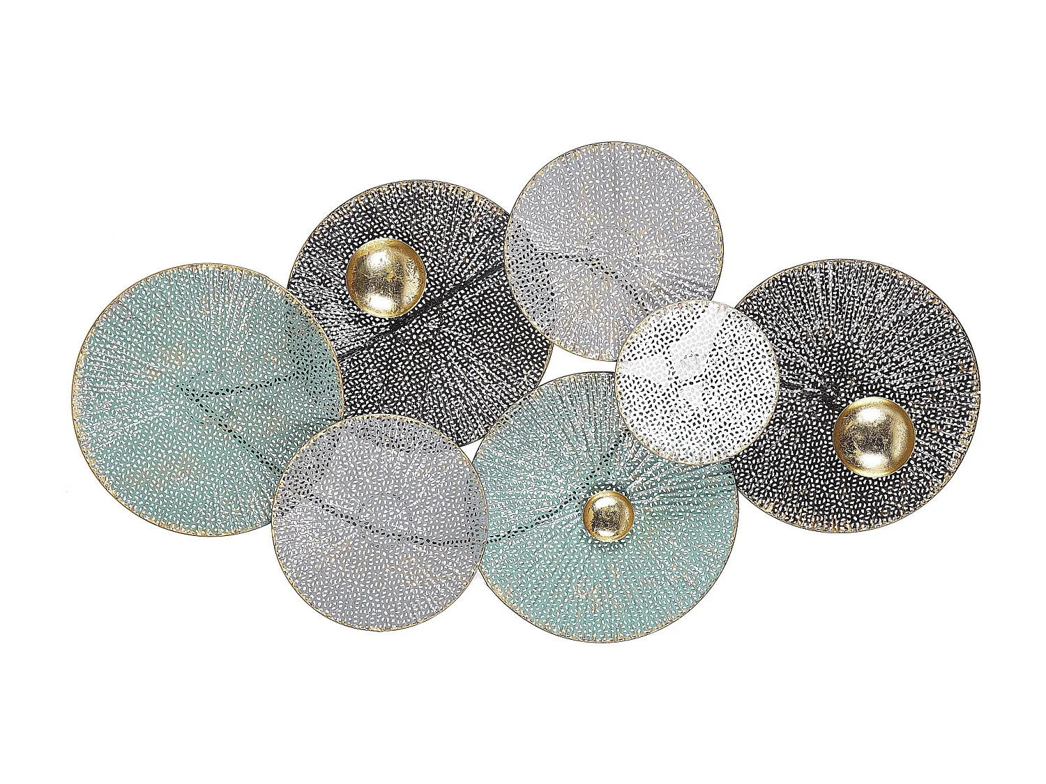 Décoration murale POLONIUM Métal 49 cm Multicolore