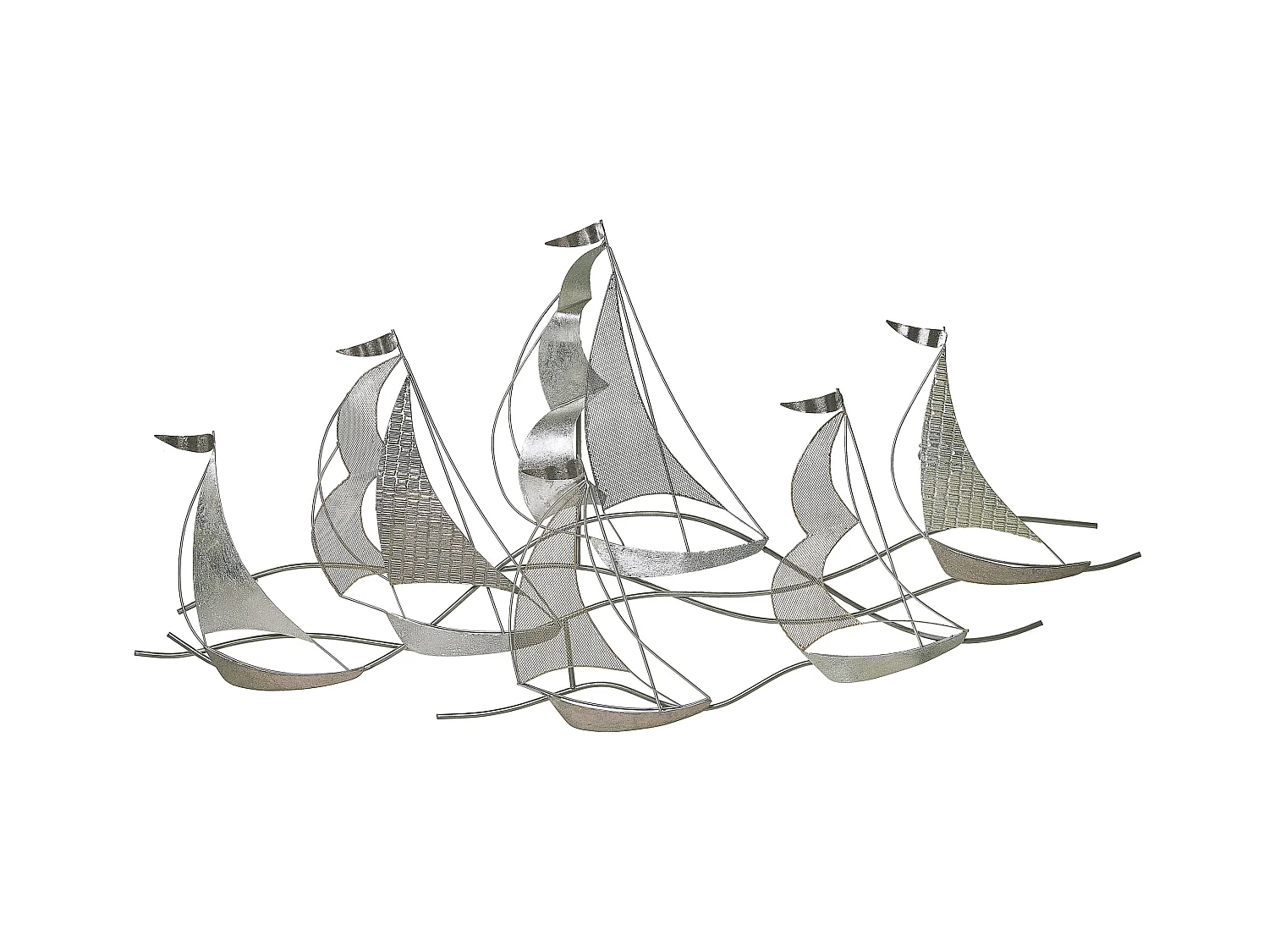 Décoration murale Bateau AMERICIUM Métal 67 cm Argenté