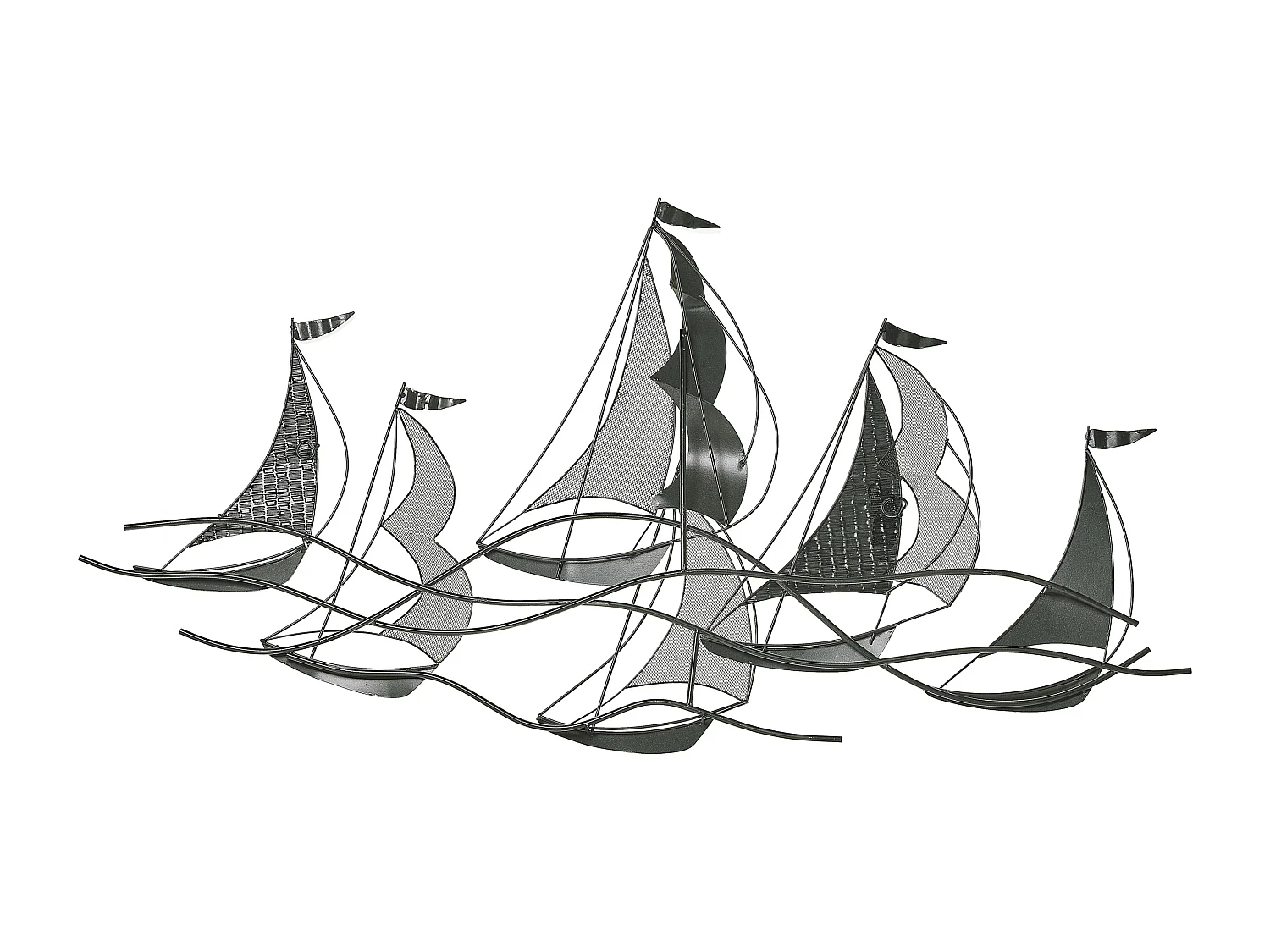 Décoration murale Bateau AMERICIUM Métal 67 cm Argenté