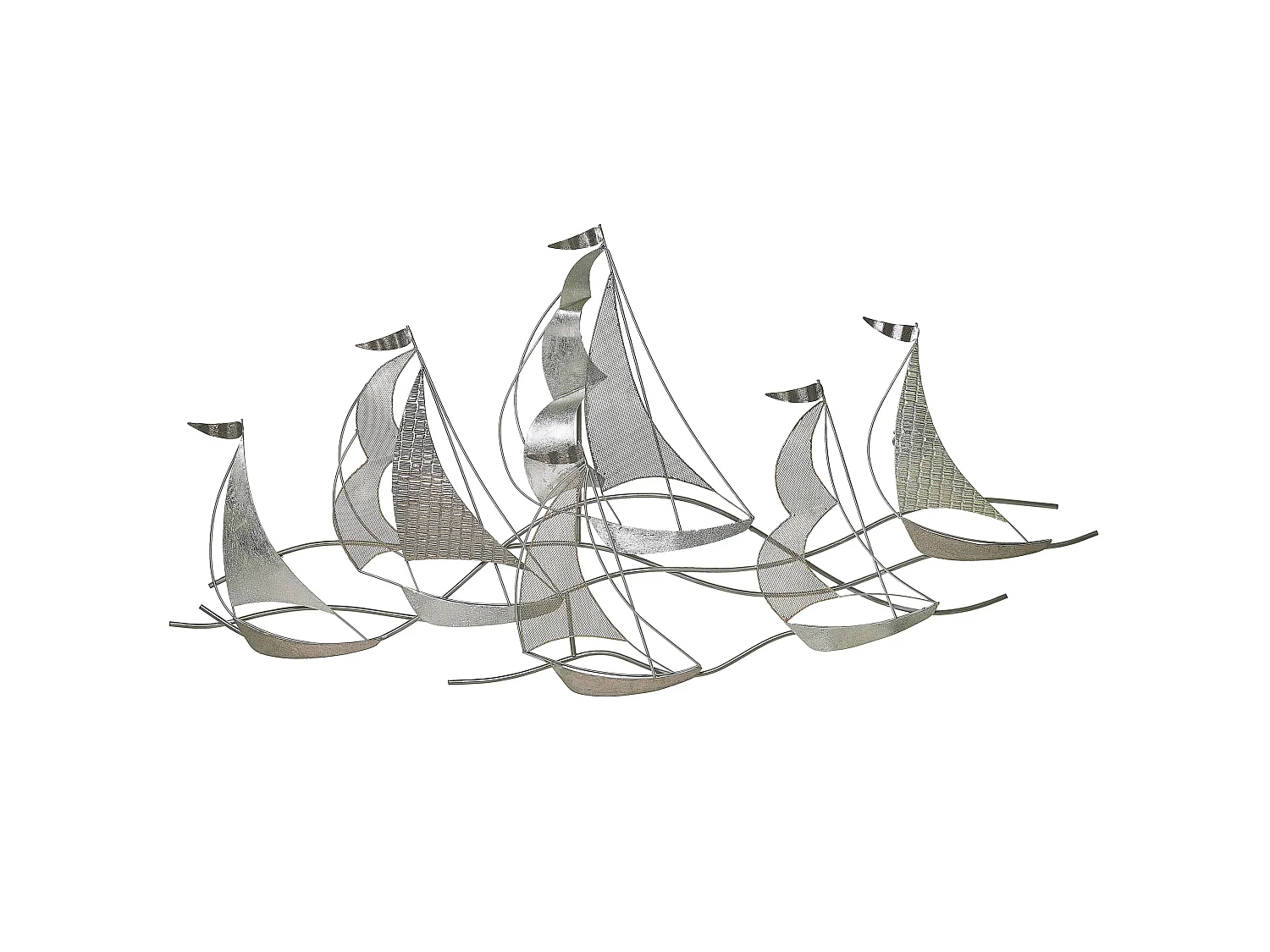 Décoration murale Bateau AMERICIUM Métal 67 cm Argenté