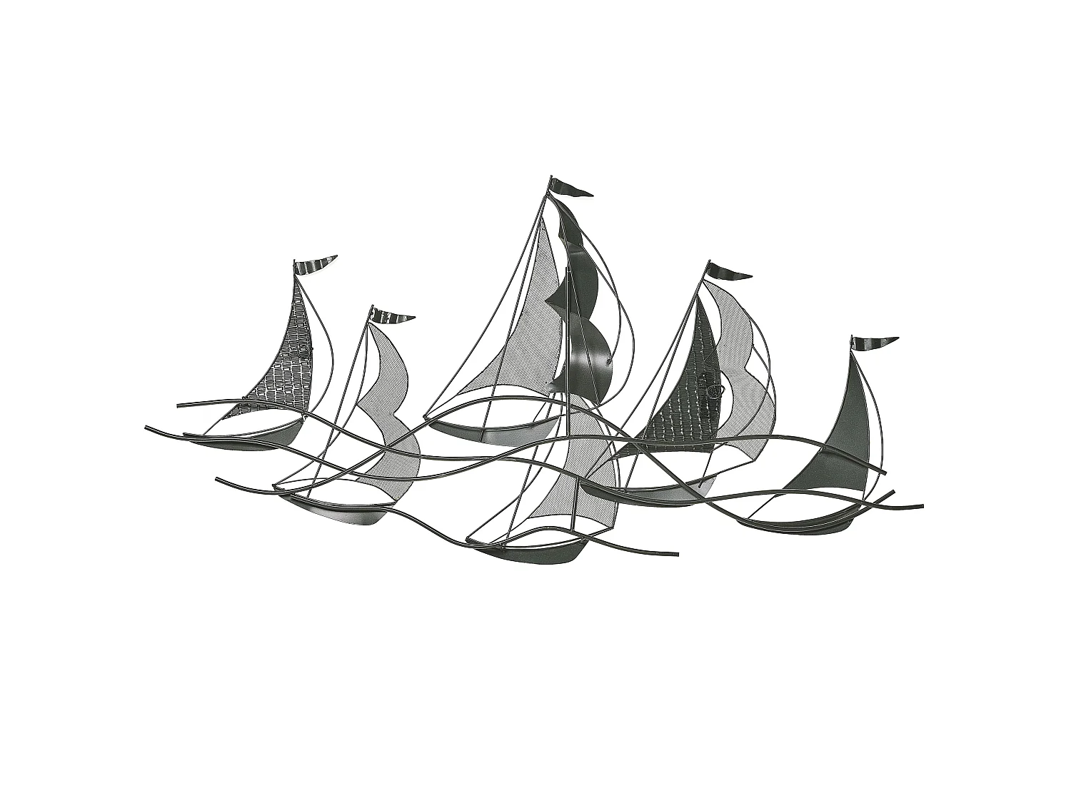 Décoration murale Bateau AMERICIUM Métal 67 cm Argenté