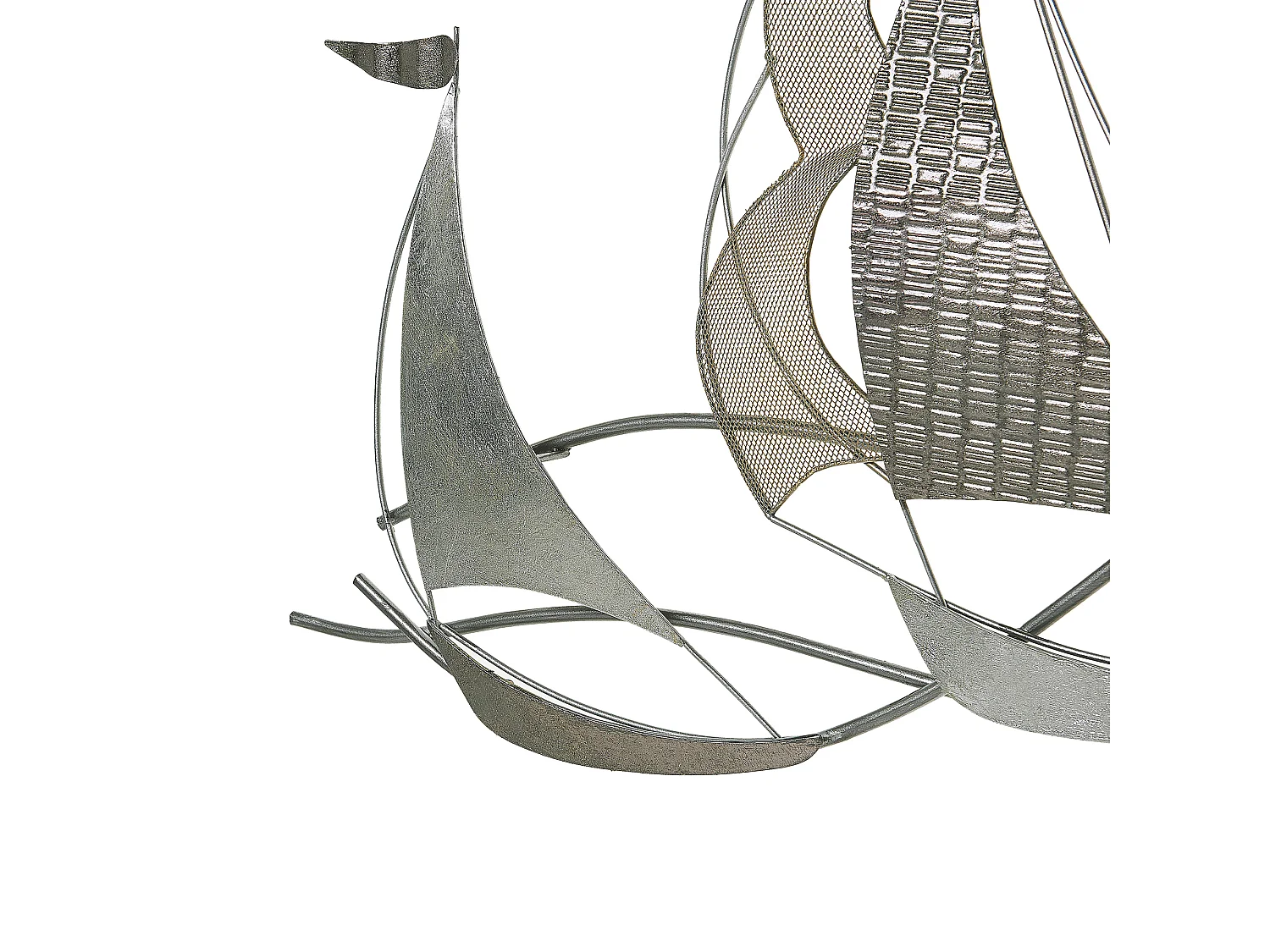 Décoration murale Bateau AMERICIUM Métal 67 cm Argenté