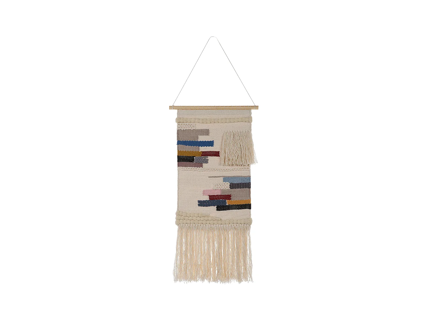 Suspension murale en tissu ATHANI Coton Multicolore 101 cm