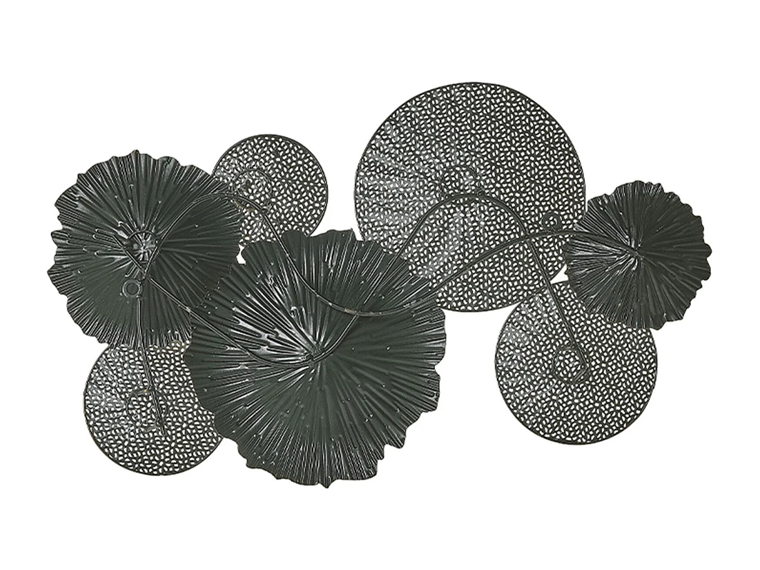 Wanddecoratie ZIRCONIUM Metaal 38 cm Zwart