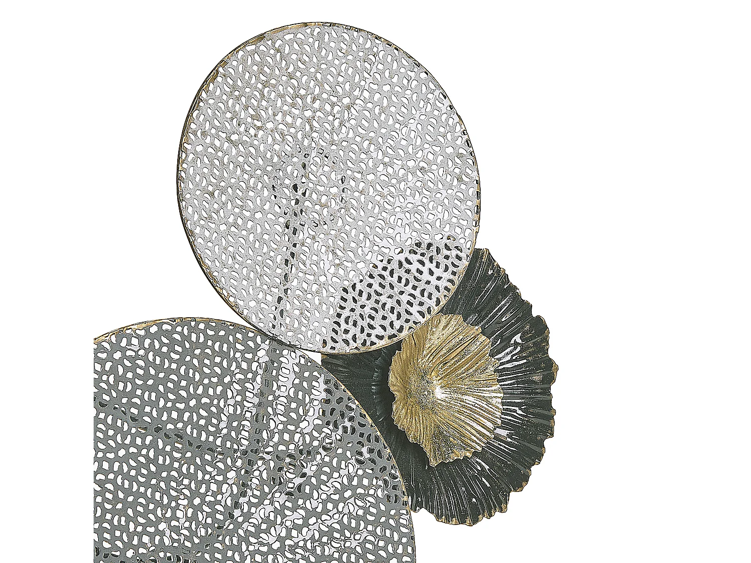 Wanddecoratie ZIRCONIUM Metaal 38 cm Zwart