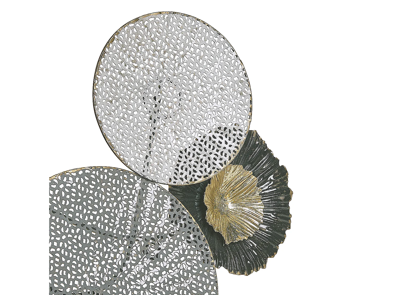 Decoración de pared ZIRCONIUM Metal 38 cm Negro