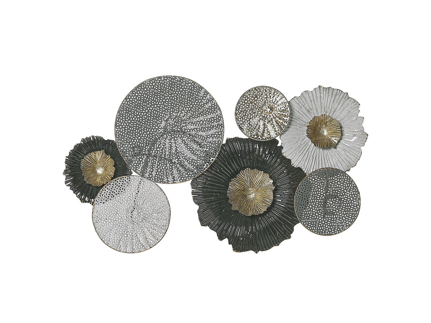 Décoration murale ZIRCONIUM Métal 38 cm Noir