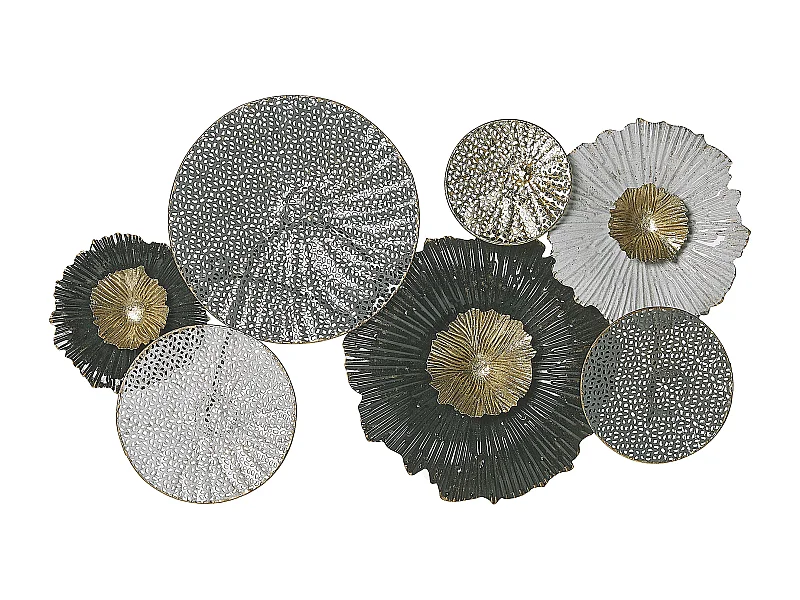 Decorazione da parete ZIRCONIUM Metallo 38 cm Nero