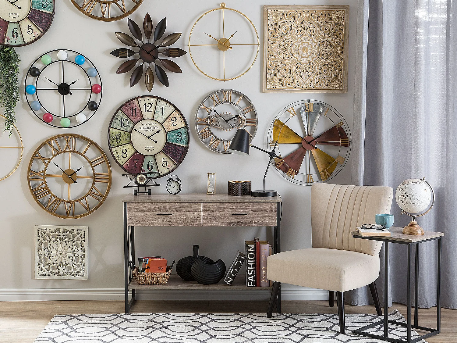 Decorazione da parete YONORA 60 cm Bianco