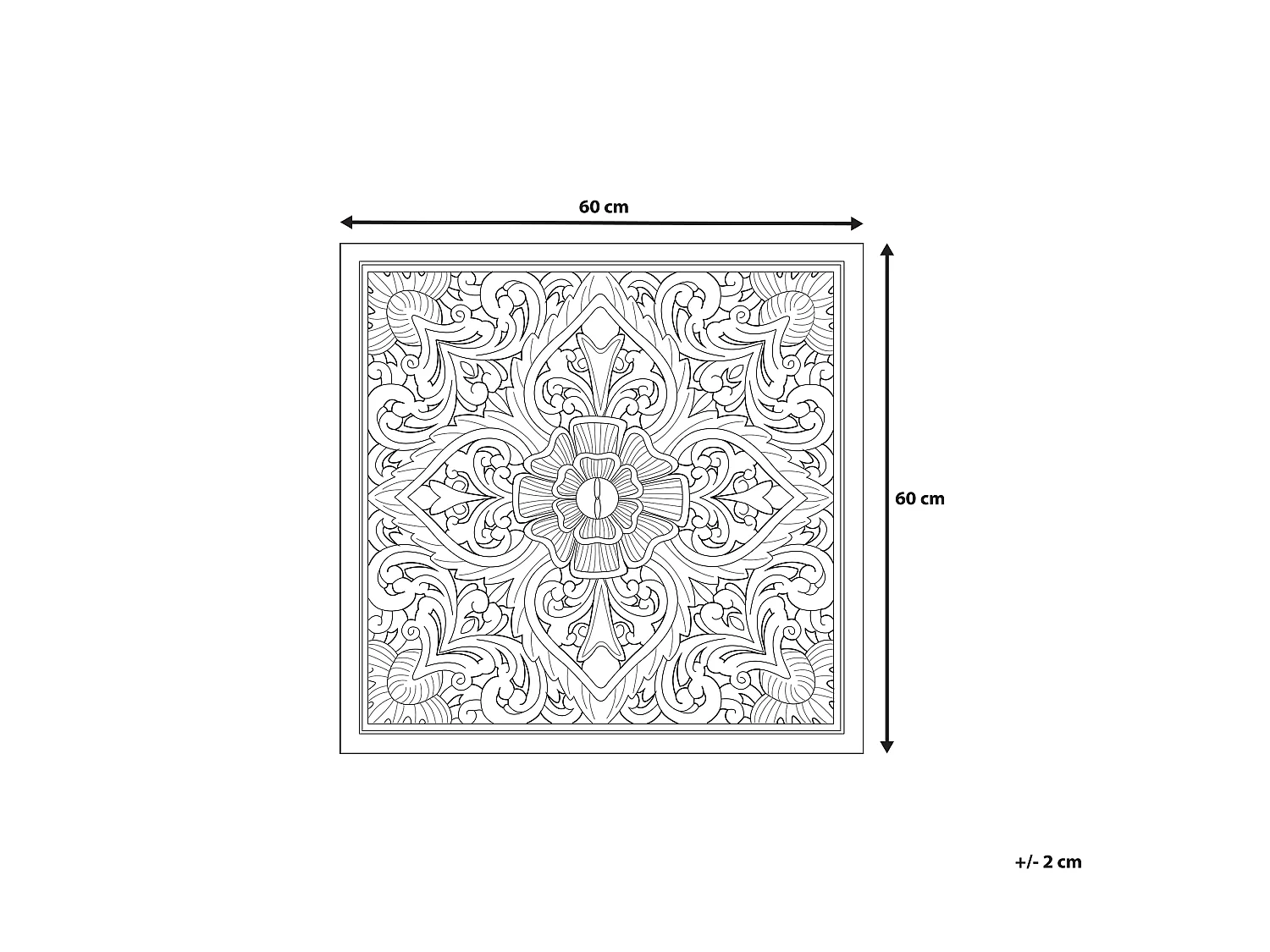 Wall Decor YONORA 60 cm White