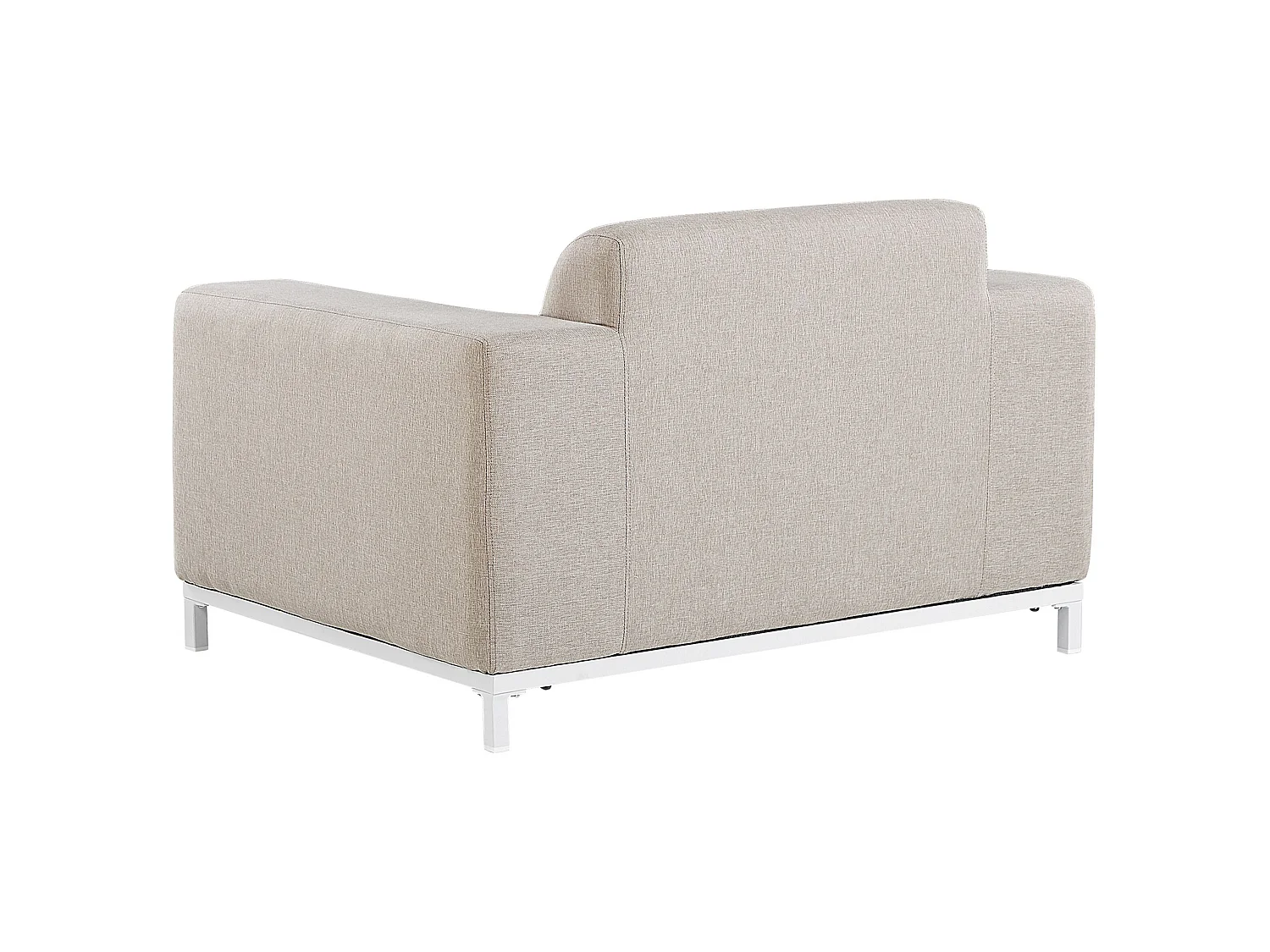 Conjunto de 2 poltronas de jardim ROVIGO Tecido Creme