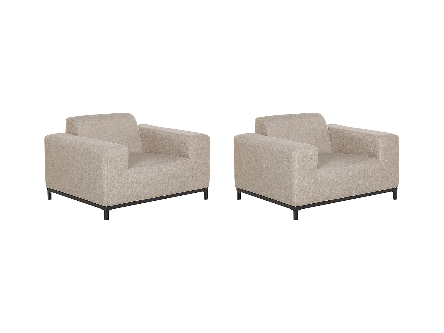 Fauteuil ROVIGO Tissu Beige