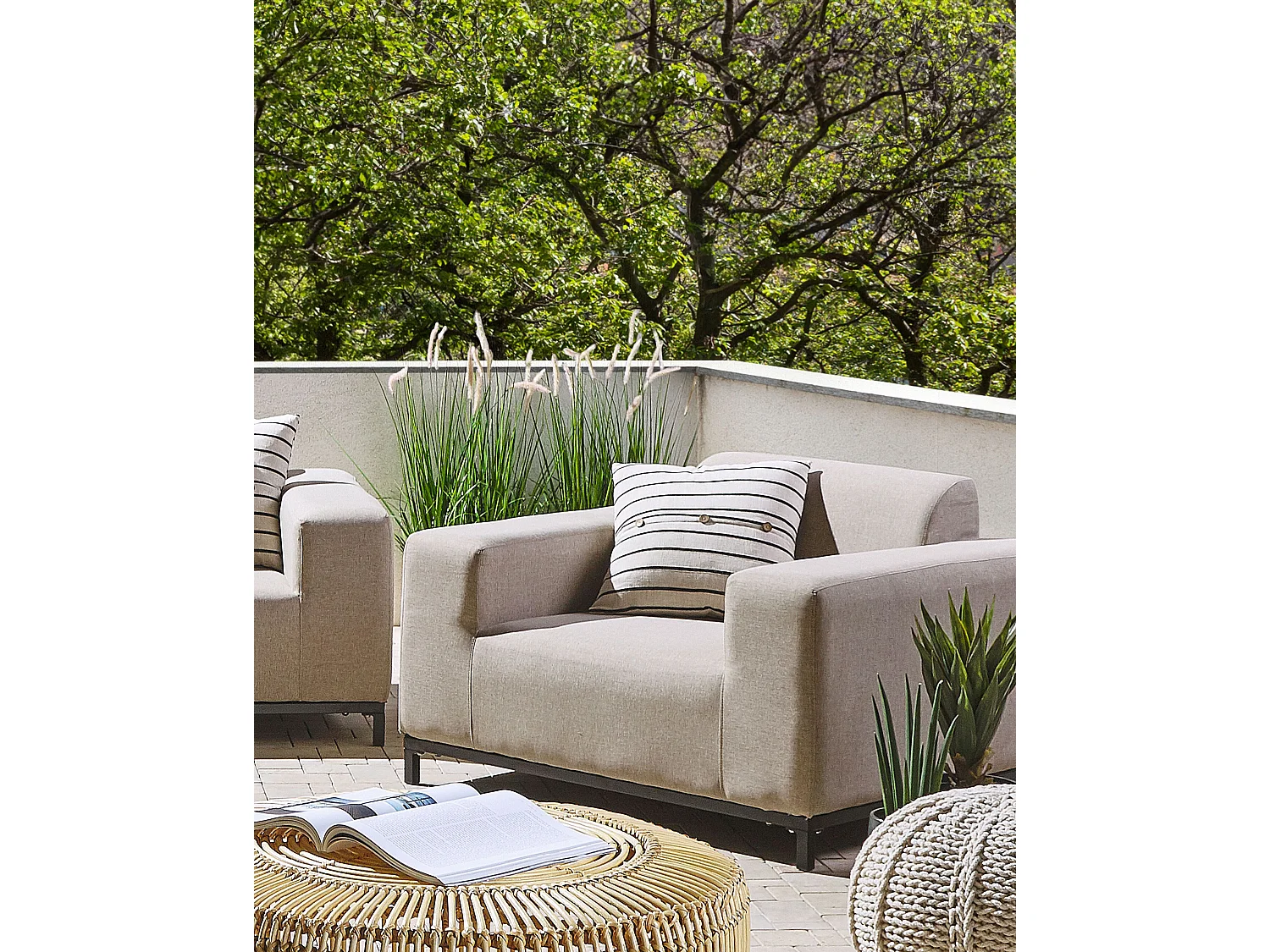 Sessel ROVIGO Stoff Beige