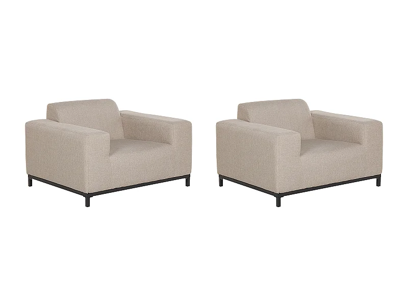 Fauteuil ROVIGO Tissu Beige