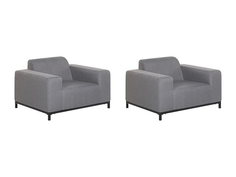 Sessel ROVIGO Stoff Grau