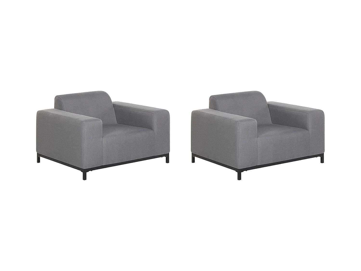 Fauteuil ROVIGO Tissu Gris