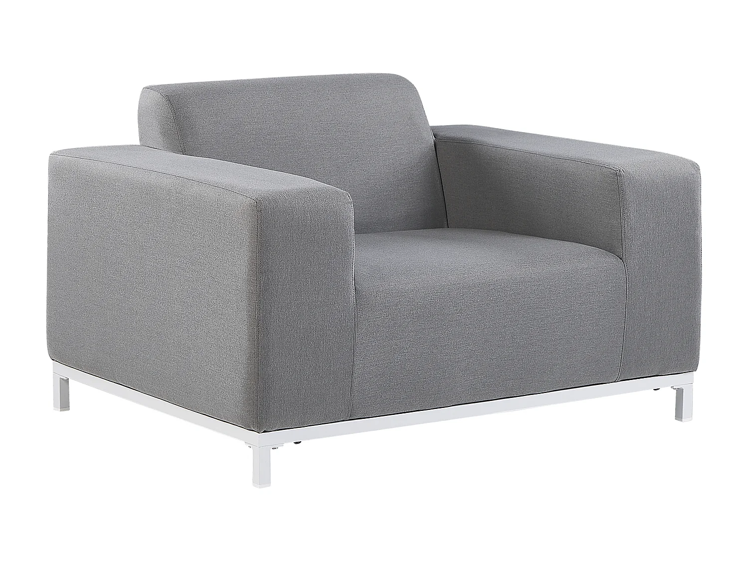 Set di 2 poltrone da giardino ROVIGO Tessuto Grigio