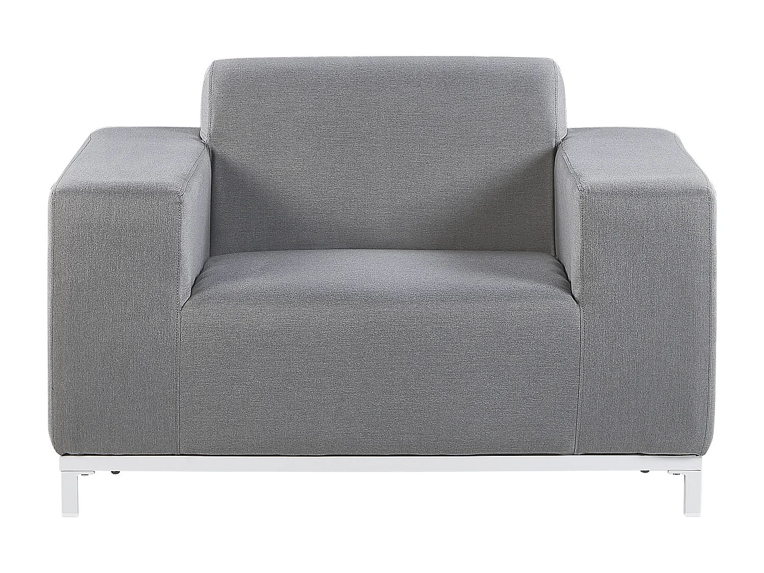 Set di 2 poltrone da giardino ROVIGO Tessuto Grigio