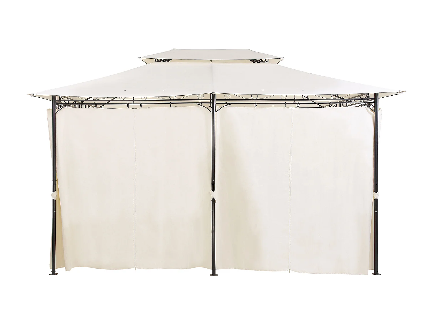 Tonnelle de jardin COLOS Métal 400 cm 300 cm Beige