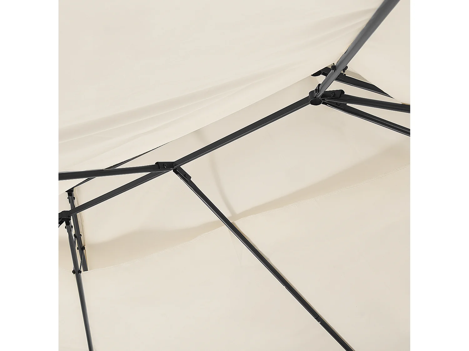 Tonnelle de jardin COLOS Métal 400 cm 300 cm Beige