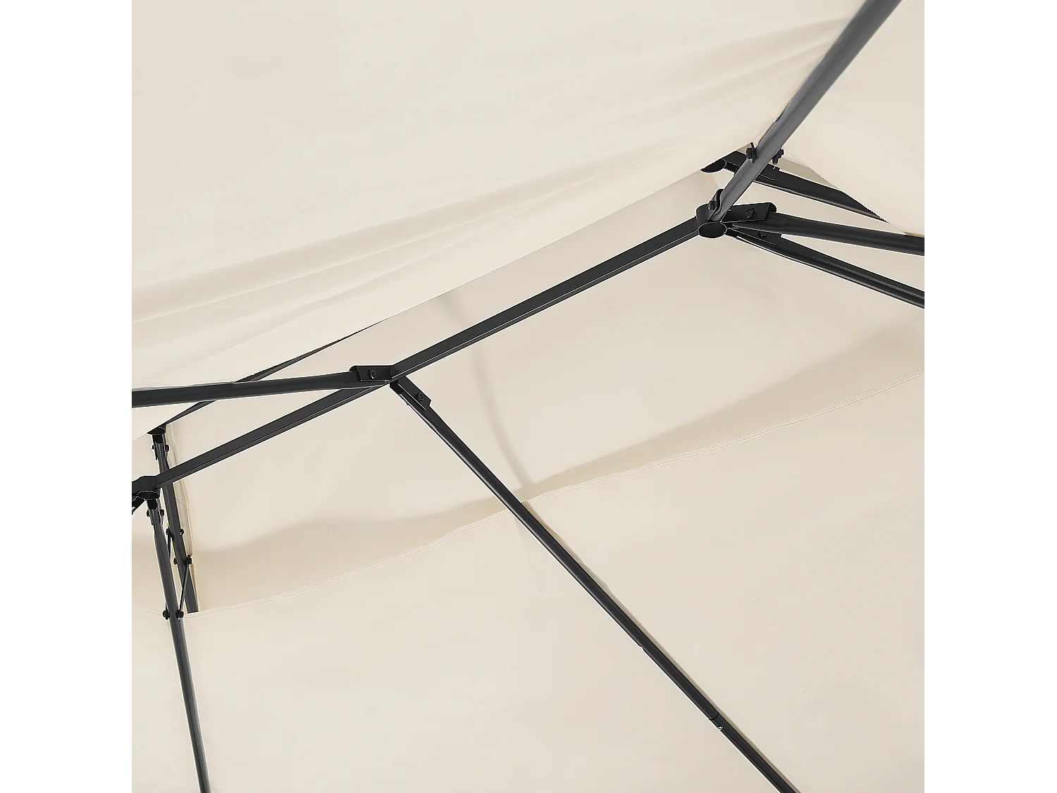 Tonnelle de jardin COLOS Métal 400 cm 300 cm Beige