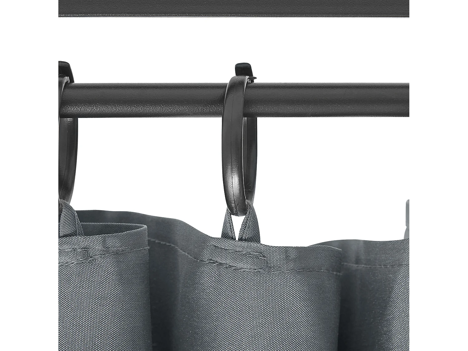 Tonnelle de jardin PORTEL Métal 350 cm 350 cm Gris graphite