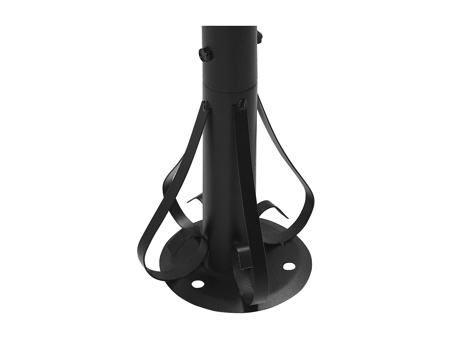 Garten-Pavillon mit Dach und Seitenwänden graphitgrau rund moderner Stil Safara