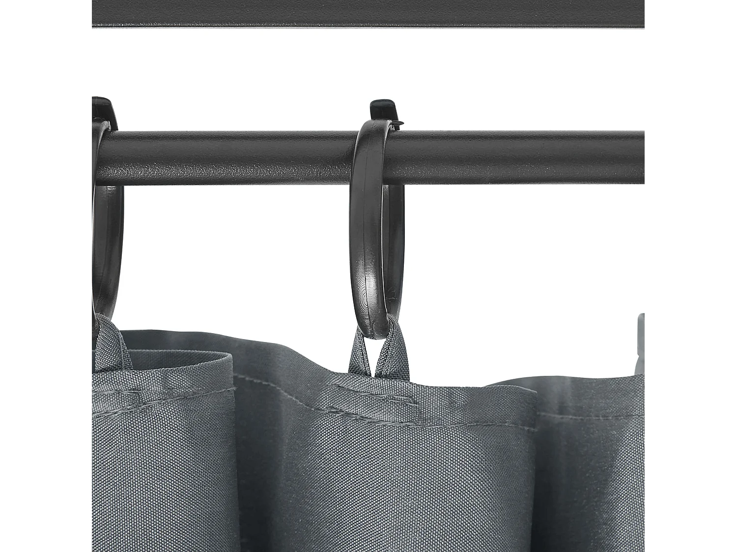 Tonnelle de jardin SAFARA Métal 368 cm 368 cm Gris graphite