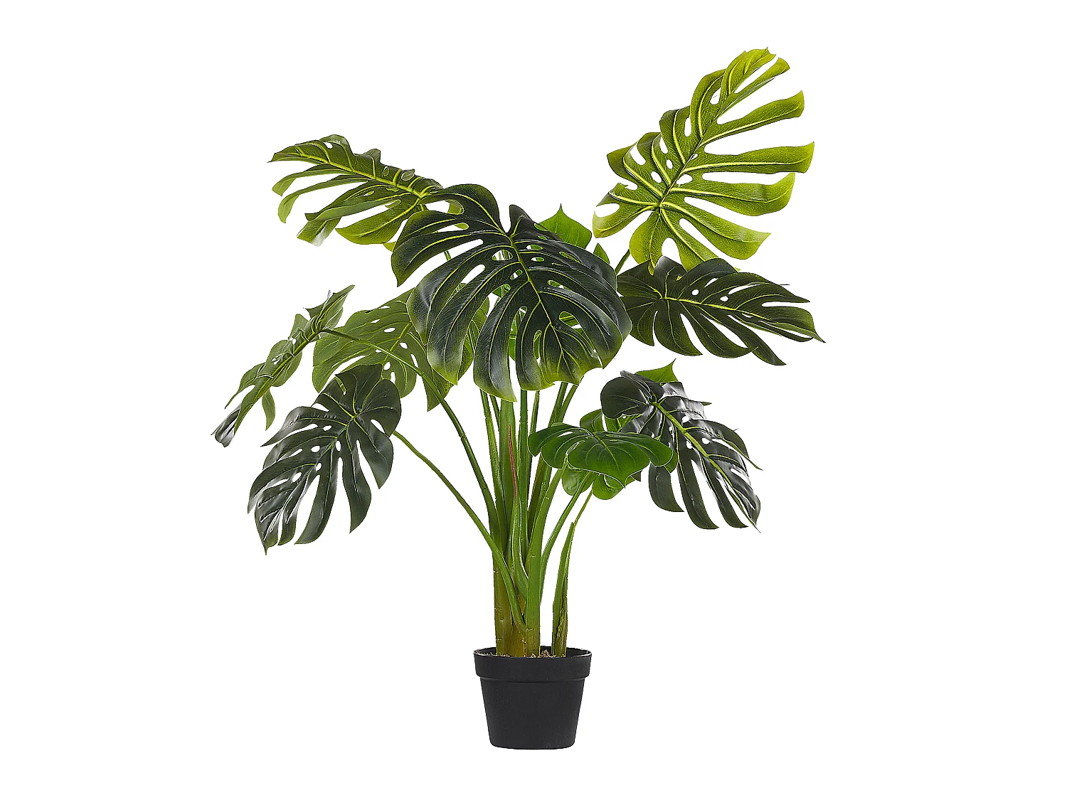 Dekorative Kunstpflanze in Monstera-Form mit Topf 113 cm grün Monstera Plant