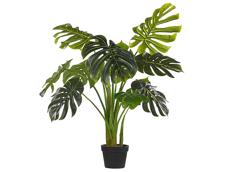 Dekorative Kunstpflanze in Monstera-Form mit Topf 113 cm grün Monstera Plant