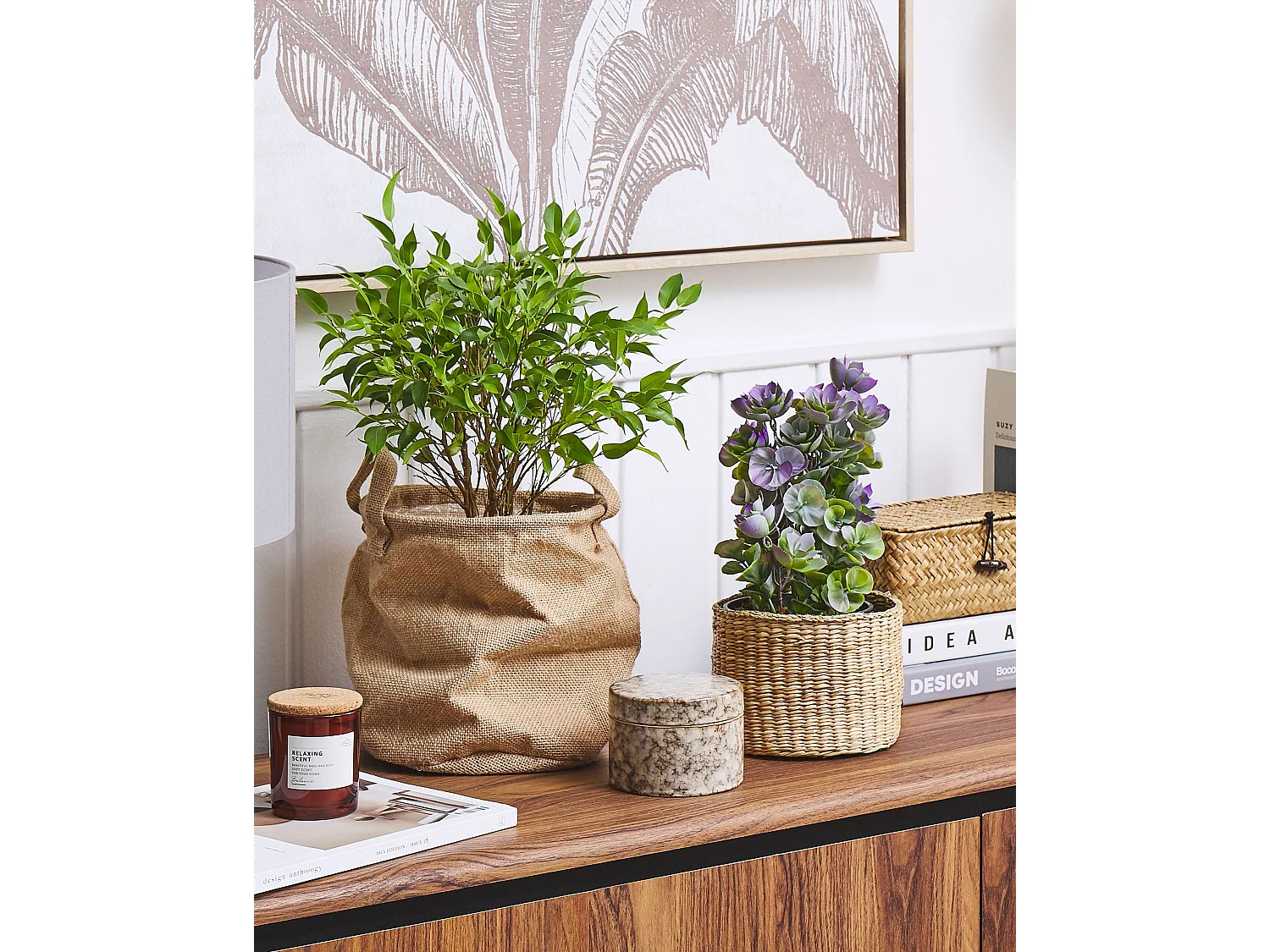 Plante artificielle HOUSELEEK 31 cm Vert