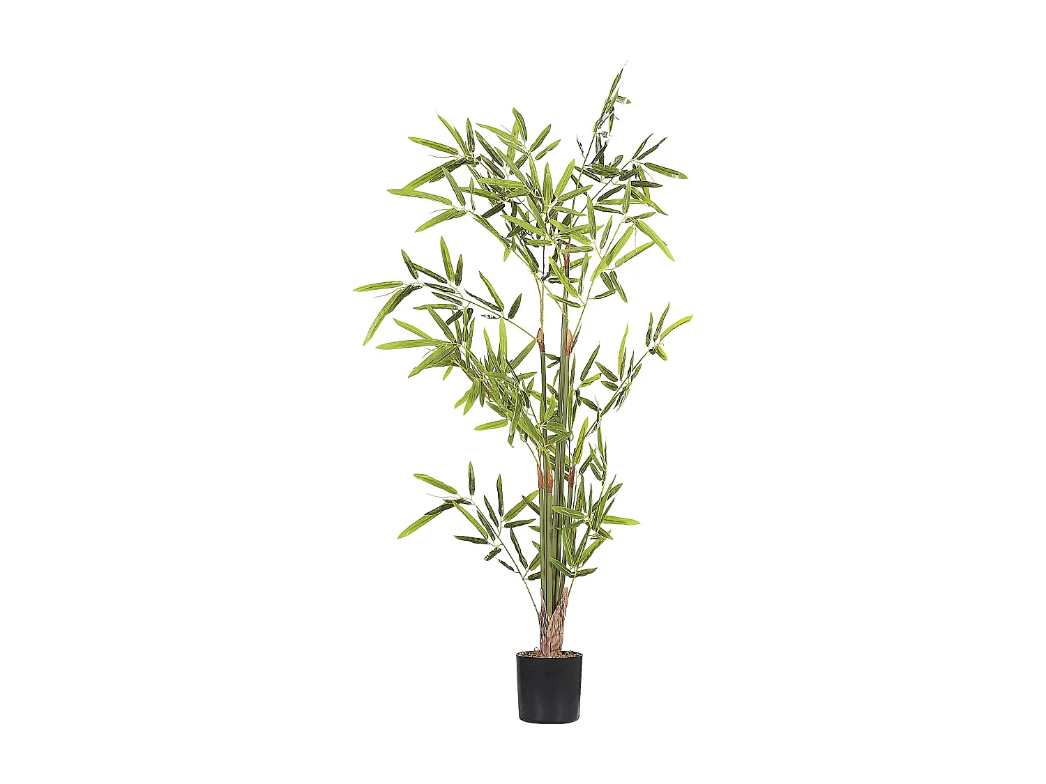 Kunstpflanze im Blumentopf 100 cm biegbare Zweige BAMBUSA VULGARIS