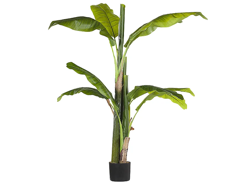 Dekorative Kunstpflanze mit Topf 154 cm grün künstliche Pflanze Banana Tree