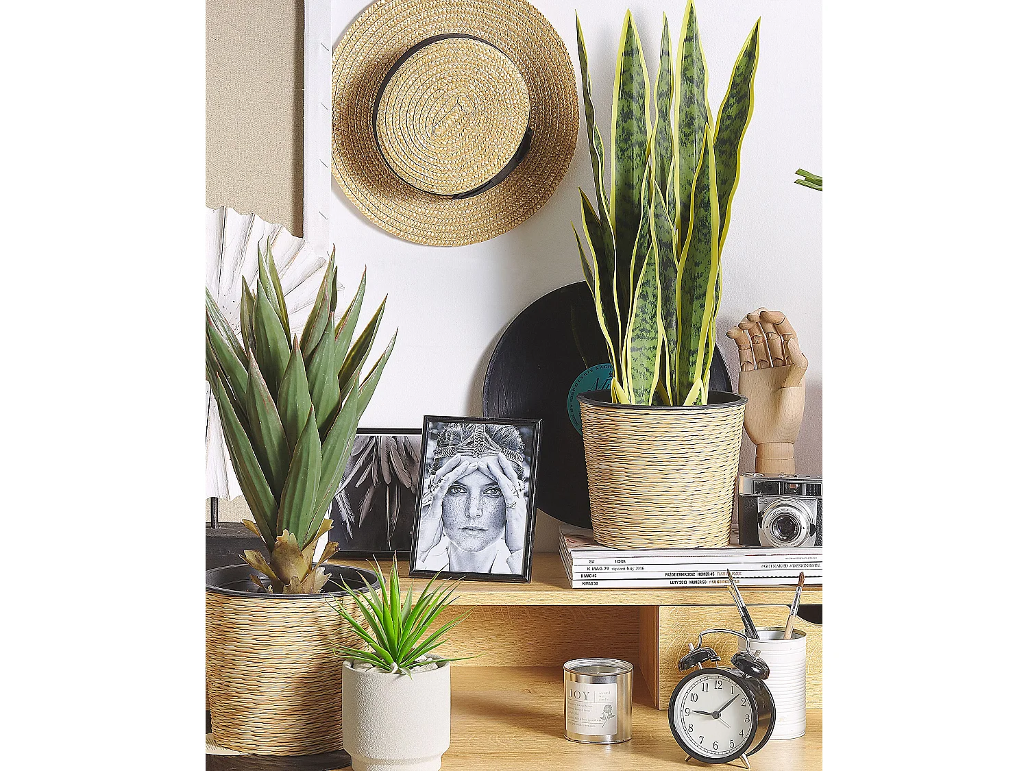 Kunstpflanze im Blumentopf 63 cm SNAKE PLANT