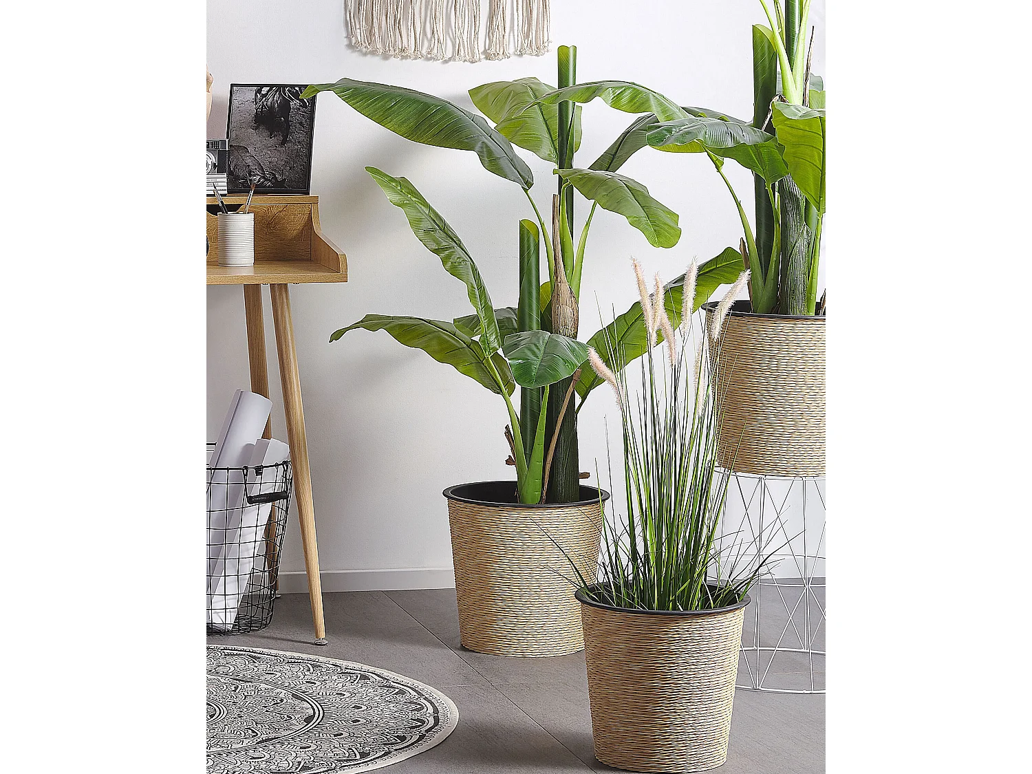 Plante artificielle herbes 87 cm avec pot REED PLANT