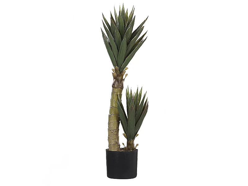 Dekopflanze in Aloe Vera-Form Kunststoff 90 cm grün Yucca