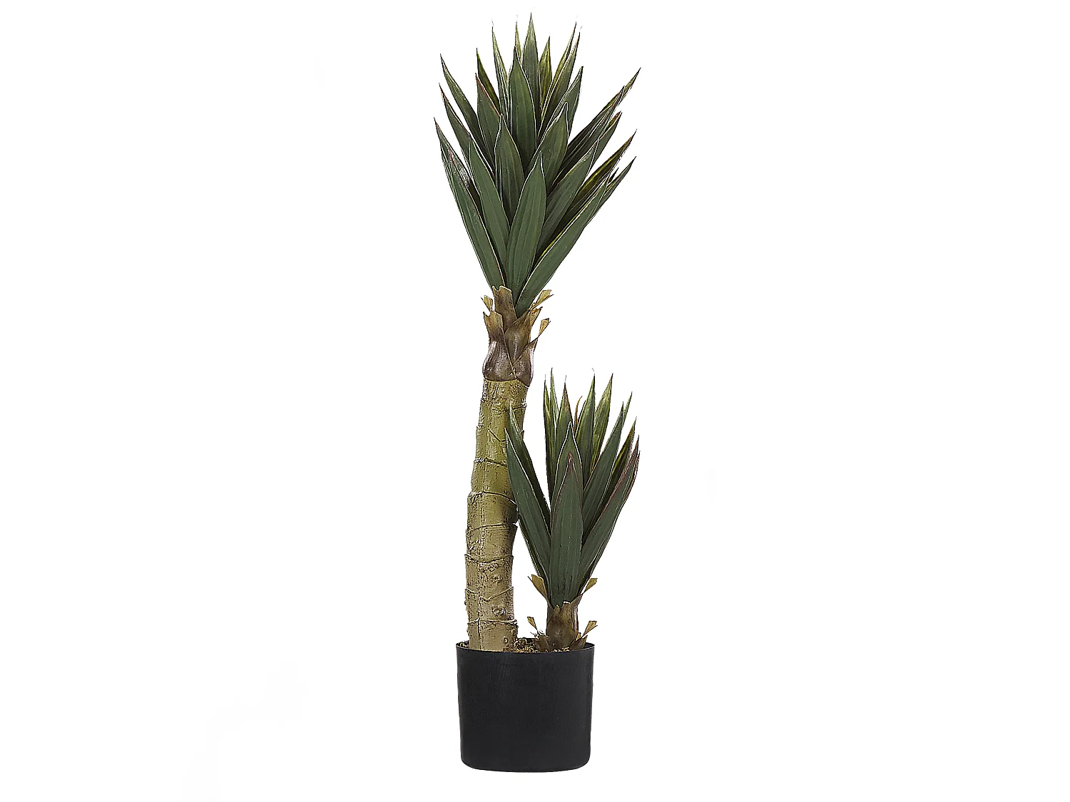 Dekopflanze in Aloe Vera-Form Kunststoff 90 cm grün Yucca